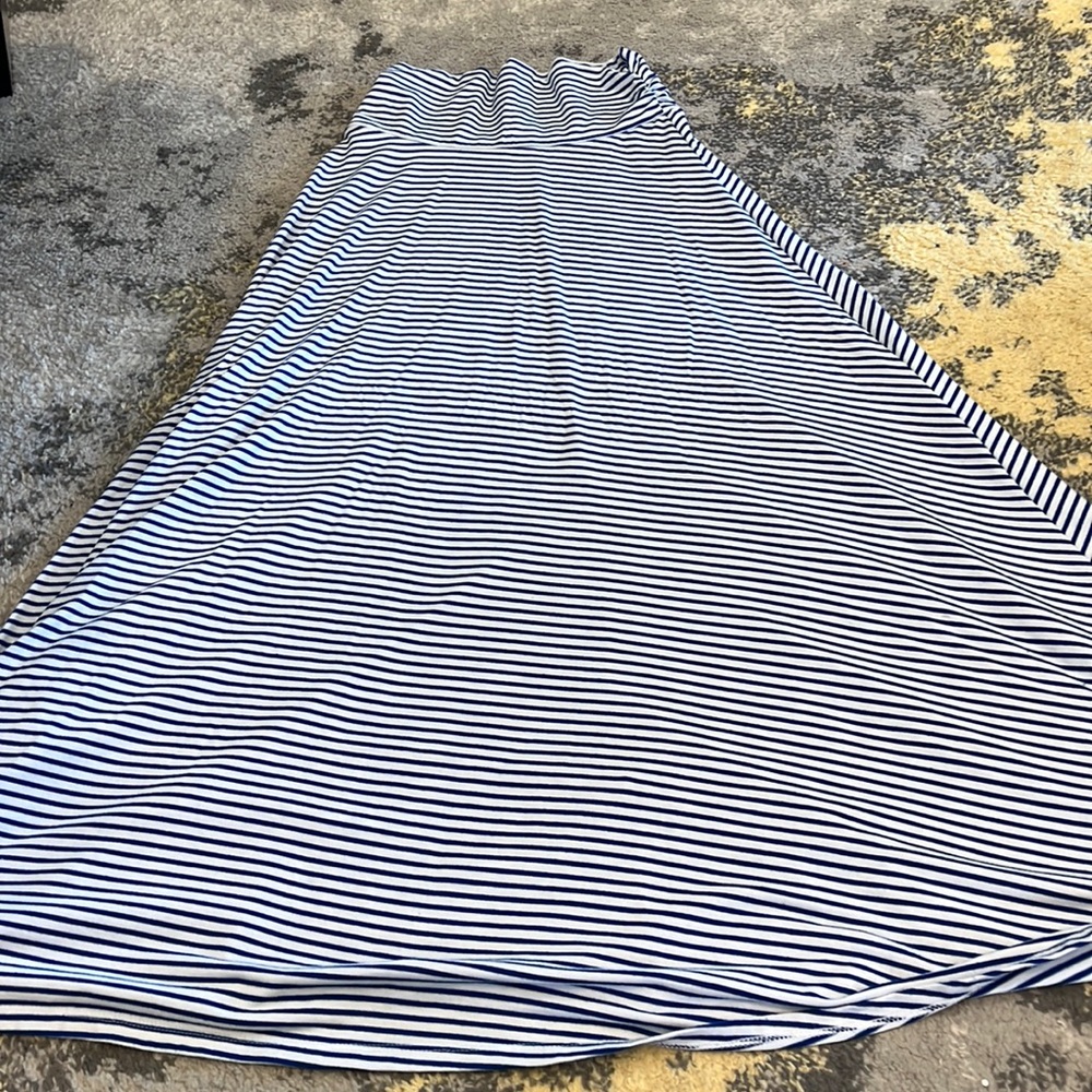 Blue and White Stripe Maxi L